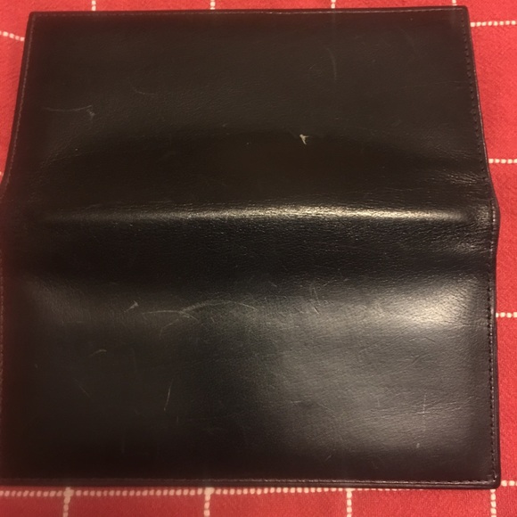 Coach Accessories Coach Leather Checkbook Cover Black Poshmark